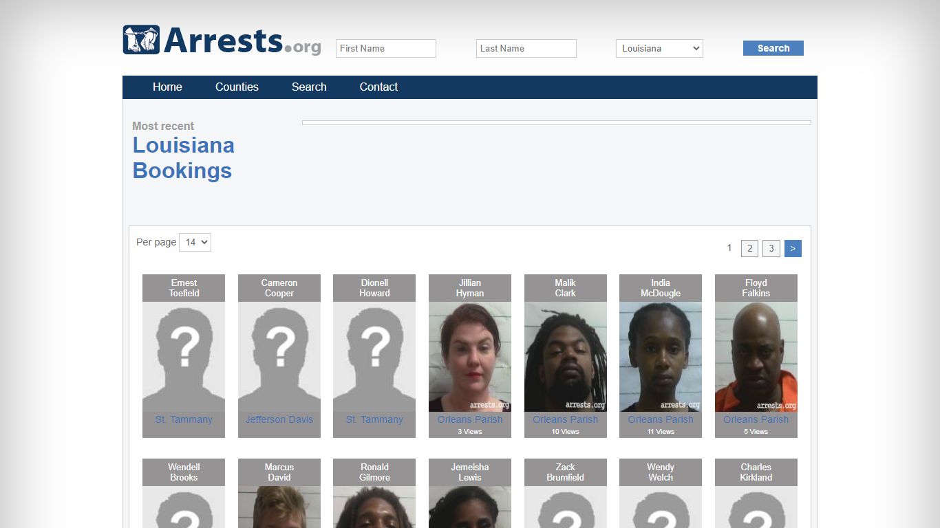 Louisiana Arrests and Inmate Search